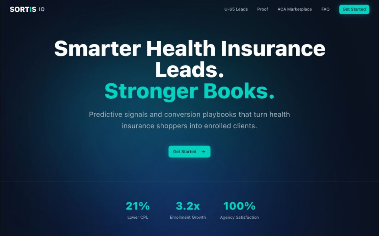 Sortis IQ website